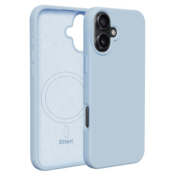Etteri Silikon Mag skal för iPhone 16 ljusblå