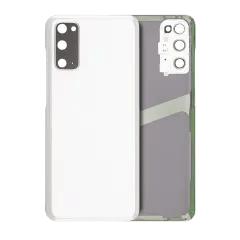 Baksidesglas med kameralins för Samsung Galaxy S20 5G (Service Pack) (Cloud White) vit
