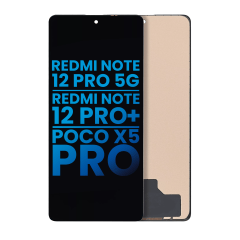 LCD-enhet utan ram för Xiaomi Redmi Note 12 Pro 5G / Redmi Note 12 Pro+ / Poco X5 Pro (Eftermarknad: Incell) (Alla färger)