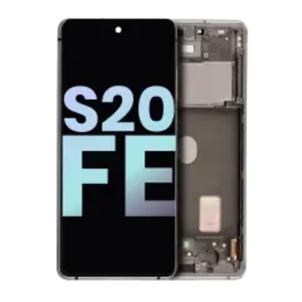 OLED Assembly With Frame For Samsung Galaxy S20 FE 4G / 5G (Service Pack) (Cloud White)