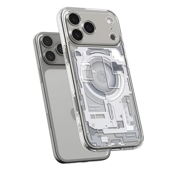 Spigen Ultra Hybrid Mag Magsafe-fodral för iPhone 17 Pro Zero One vit
