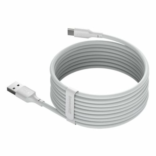 2 st 2m baseus kabel vit