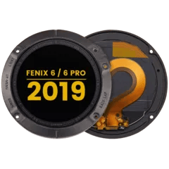 LCD-enhet med ram för Garmin Fenix 6 / 6 Pro (2019) (Premium) (Svart)