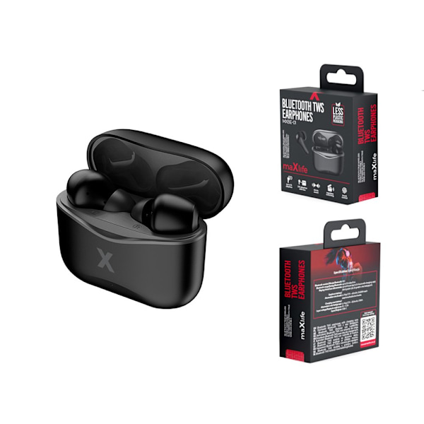 Maxlife Bluetooth hörlurar TWS MXBE-01 svart svart