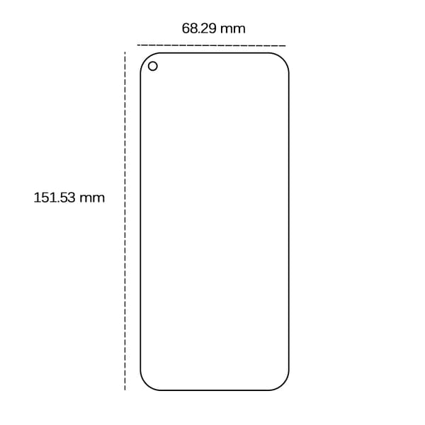 Härdat glas 2,5D för Huawei P40 Lite / P40 Lite E / Y7P / Honor 9C / Realme 8 4G / 8 Pro