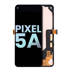 OLED-enhet med ram för Google Pixel 5A 5G (äkta OEM) (svart) svart