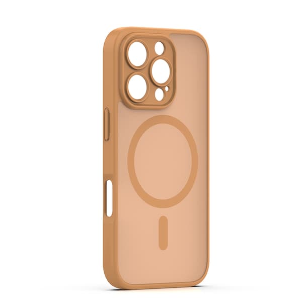 Mag Matt-fodral för iPhone 16 Pro 6,3\" brunt kameraskydd