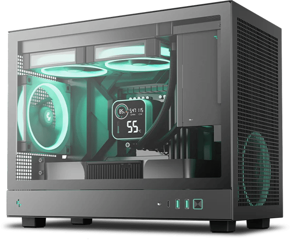 DeepCool CH160 PLUS Tower Micro ATX svart