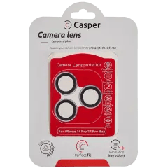 Casper Kameralinsskydd för iPhone 14 Pro / 14 Pro Max (Lila) (Klar)