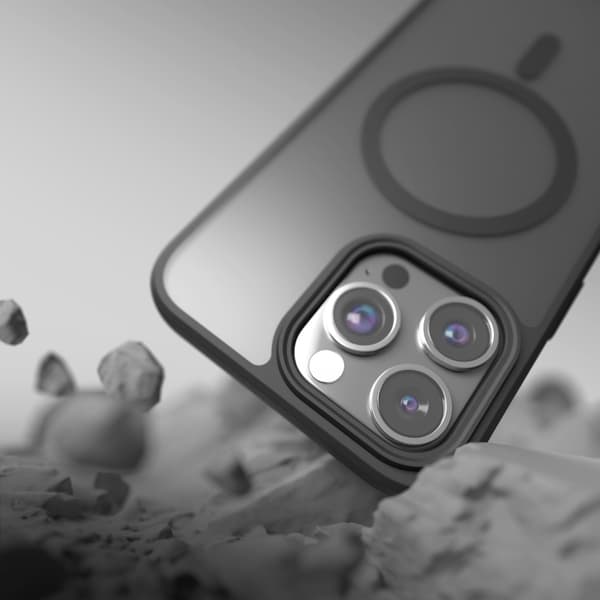 Etteri Matt Mag-fodral för iPhone 15 Pro Max 6,7\" svart