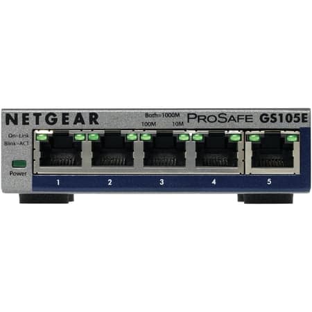 NETGEAR GS105Ev2 Switch 5-porte Gigabit