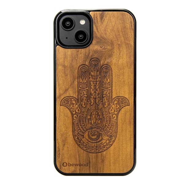 Bewood case for iPhone 15 Plus 6.7\" Hamsa Imbuia