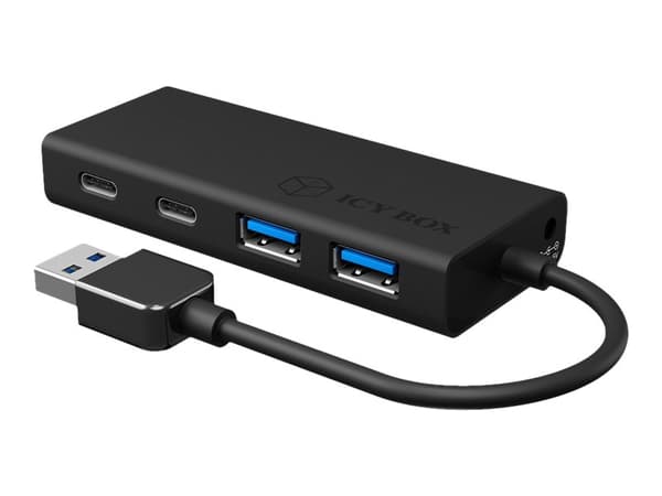 ICY BOX IB-HUB1426-U3 svart