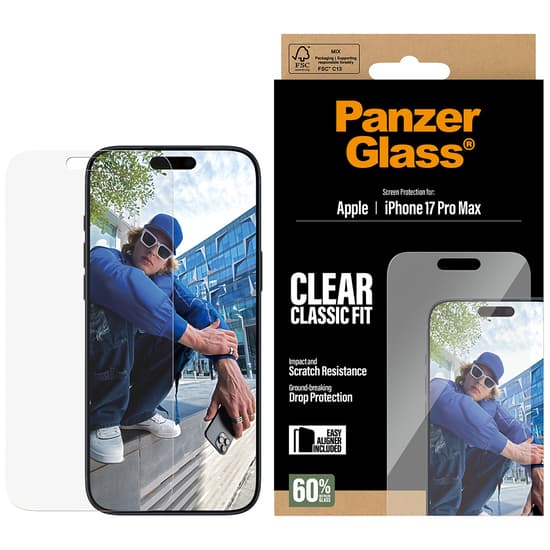 PanzerGlass® Skärmskydd iPhone 2025 6.9 Pro, Classic Fit med EasyAligner