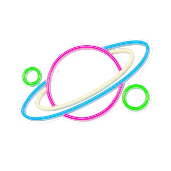 Neon PLEXI LED PLANET flerfärgad FPNE05X Forever Light