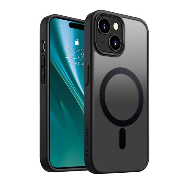 Etteri Matt Mag skal för iPhone 13 svart svart
