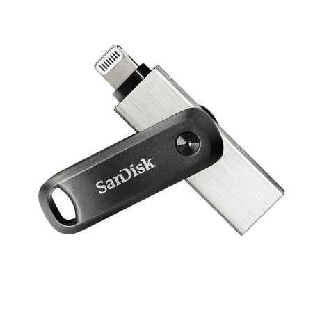 SanDisk iXpand Go 256GB USB 3.0 / Apple Lightning USB stick svart Silver svart