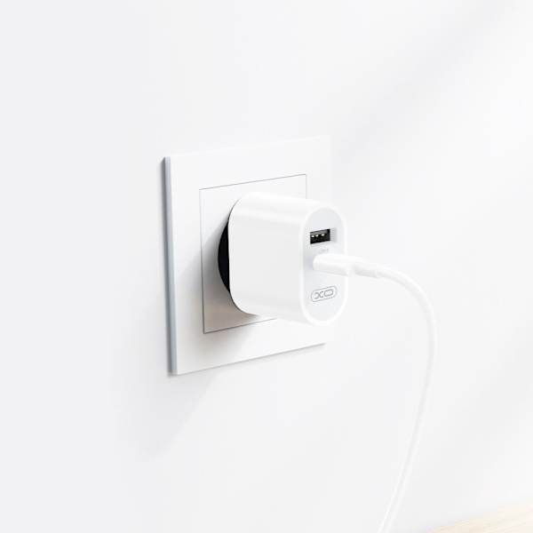 20W 1x USB-C vit + Lightning - USB-C-2m kabel