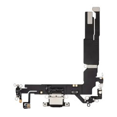 Laddningsport Flexkabel för iPhone 16 (Premium) (Svart)