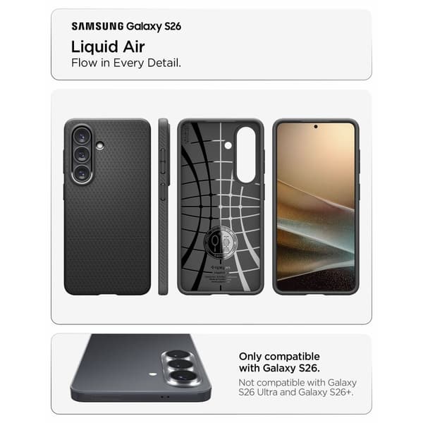 SPIGEN LIQUID AIR GALAXY S26 MATT SVART