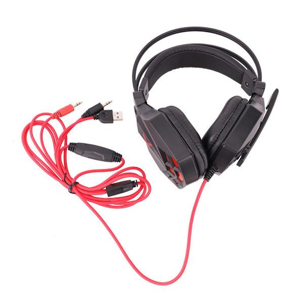Gaming Headset  LED-ljus PS4 PC Xbox One
