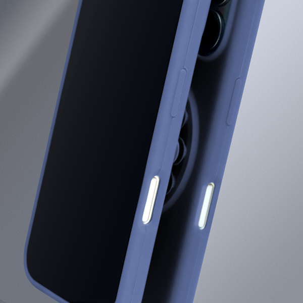 Silikonfodral för iPhone 17 Pro Max 6,9\" blå
