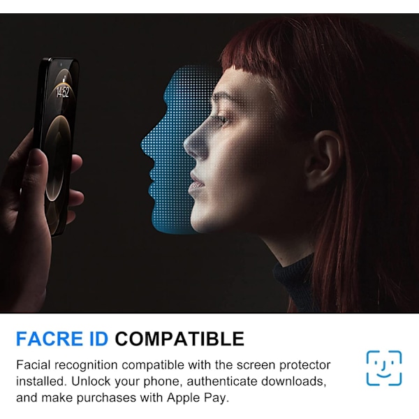 2 st sekretessskärm skydd för iphone 13/13 pro