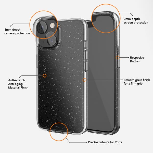 Ugly Rubber Vogue Case for iPhone 13 Pro 6.1\" Black