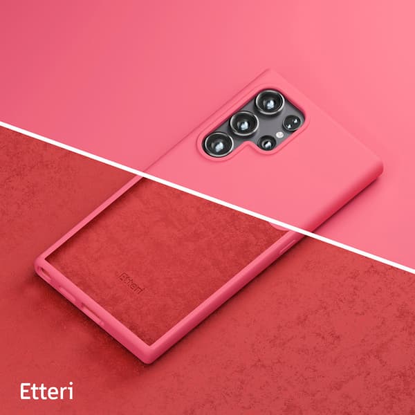 Etteri Silikonskal för Samsung Galaxy S25 Ultra hallon