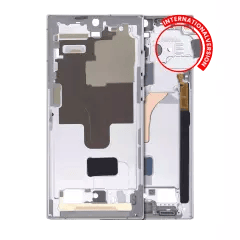Mellanramshölje för Samsung Galaxy S22 Ultra 5G (internationell version) (vit) vit