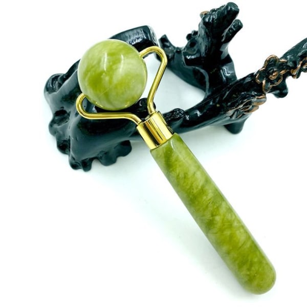 3-osainen kasvohieronta Crystal Roller Jade Roller Stone Natural