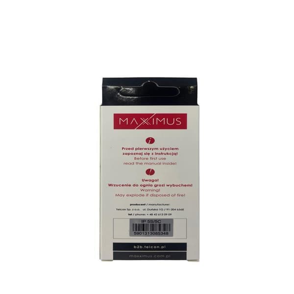 BATTERI MAXXIMUS IPHONE 5S/5C 1600mAh