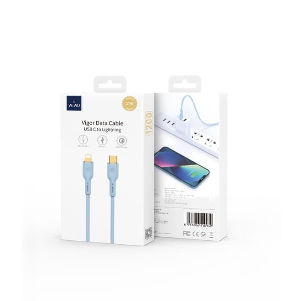 WIWU-kabel YQ01 USB-C - Lightning 30W 1,2m lila