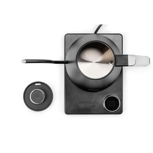 Huslog vattenkokare med Smartcontrol-bas svart-silver 1L