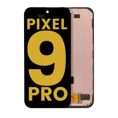 OLED-enhet med ram (med fingeravtryckssensor) för Google Pixel 9 Pro (renoverad) (alla färger)