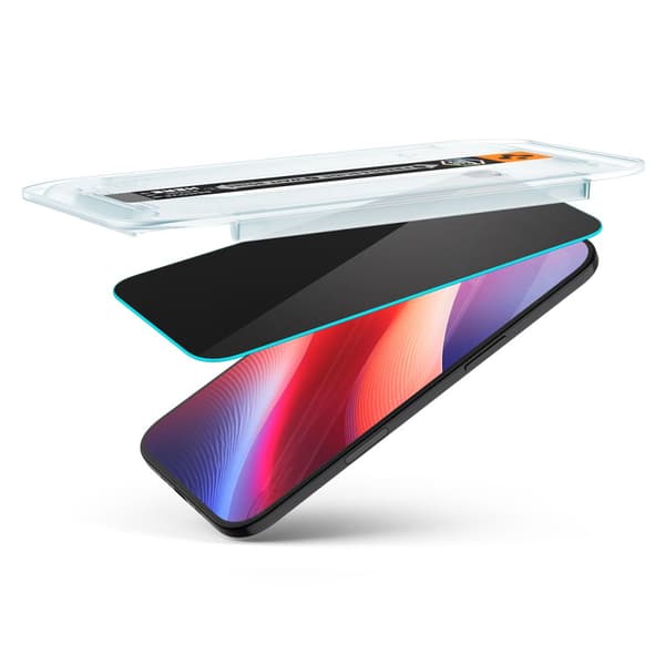 Spigen härdat glas Glas.Tr ”Ez Fit” 2-pack för iPhone 17 Air Privacy