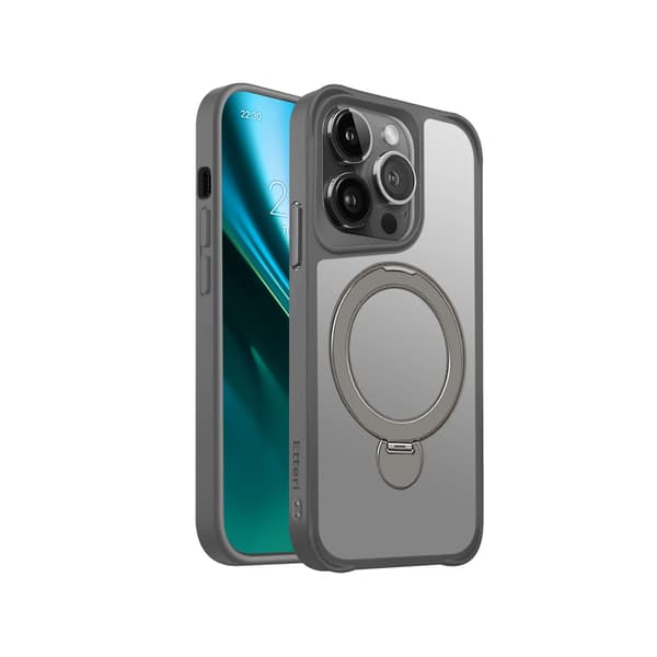 Etteri Matt Mag Ring-fodral för iPhone 14 Pro 6,1\" grå