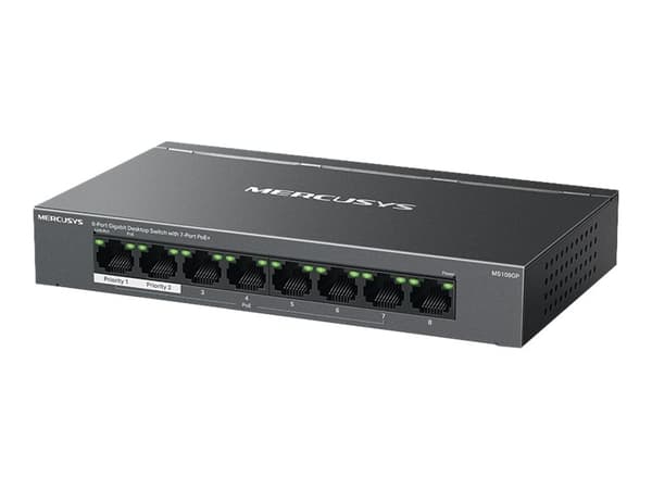 Mercusys MS108GP V1 switch 8-portars Gigabit Ethernet PoE+