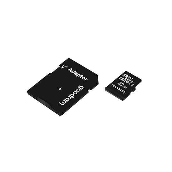 GoodRam minneskort 32GB microSDHC cl. 10 UHS-I + adapter