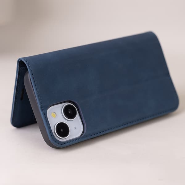 Smart mockafodral för Honor 600 / Honor 600 Pro marinblå