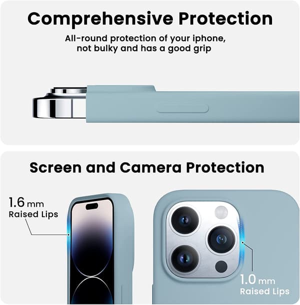 iphone 14 pro silikon fodral mörkgrön