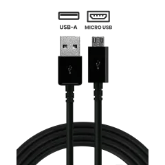 Micro USB till USB-A laddningskabel (1m, 3ft) (svart) (bulk, generisk) svart