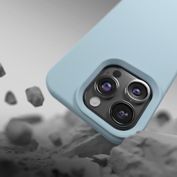 Silicone Case for iPhone 12 / 12 Pro (6.1\") - Light Blue, MagSafe, Protective