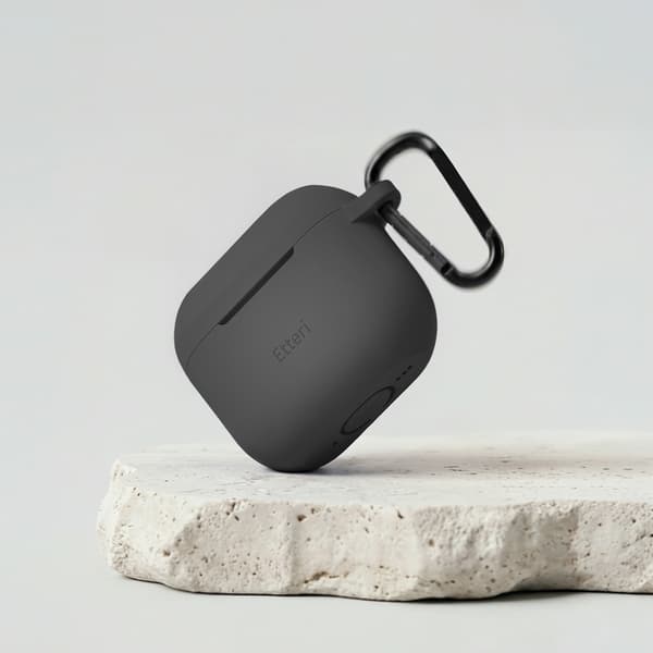 Etteri silikonfodral för AirPods 4 svart