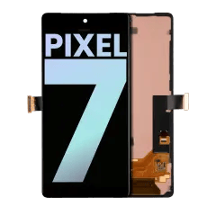 OLED-enhet med ram (med fingeravtryckssensor) för Google Pixel 7 (äkta OEM) (alla färger)