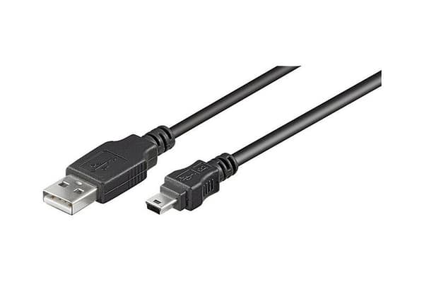 Goobay USB-A till Ström DC jackstik 5,5 mm svart 0.5m Strömkabel
