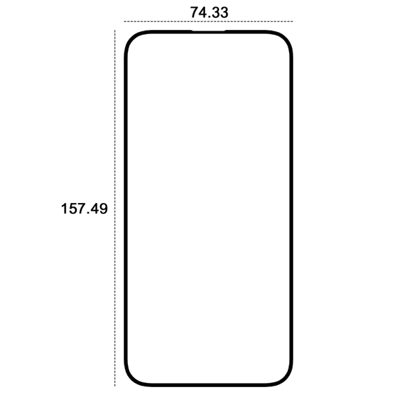 Etteri härdat glas 9D för iPhone 16 Plus 6,7\"