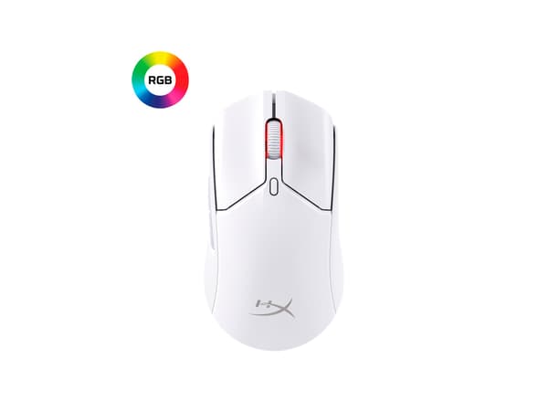 HyperX Pulsefire Haste 2 Optisk trådlös Kablet vit vit
