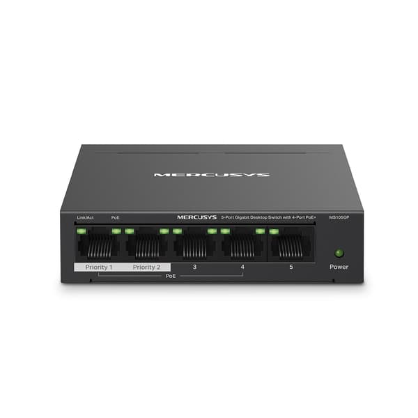 Mercusys MS105GP V1 switch 5-ports Gigabit Ethernet PoE+