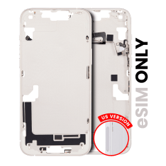 Mellanstomme med smådelar för iPhone 14 Plus (amerikansk version) (begagnad OEM-dragning: klass A) (Starlight) vit